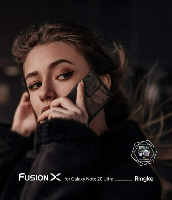 Fusion X Design for Galaxy Note 20 Ultra Military-Grade Case - Camo Black