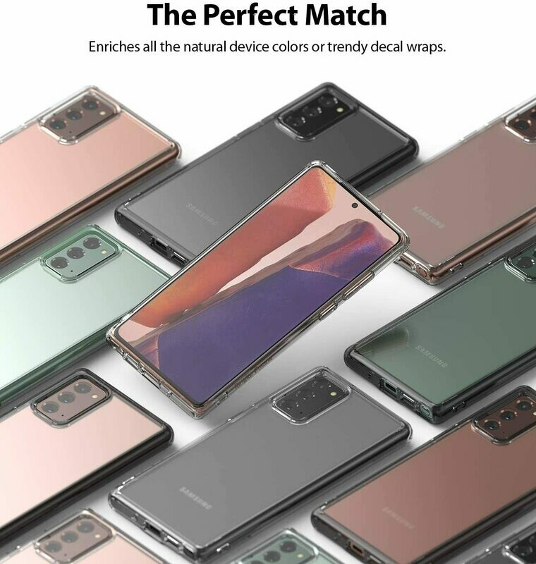 Fusion for Galaxy Note 20 Military-Grade Slim Protective Case - Smoke Black