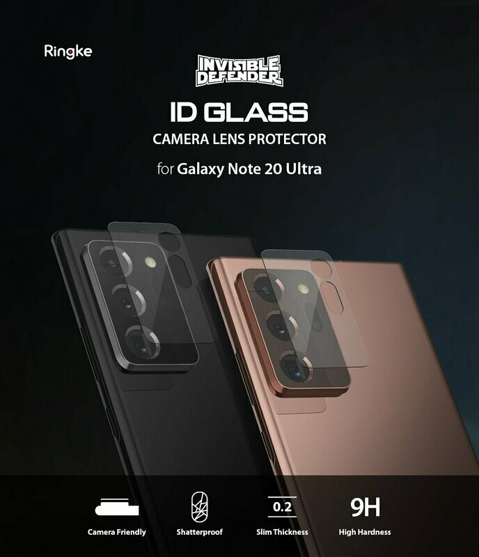 Invisible Defender (3 Pack) Camera Lens Protector for Galaxy Note 20 Ultra