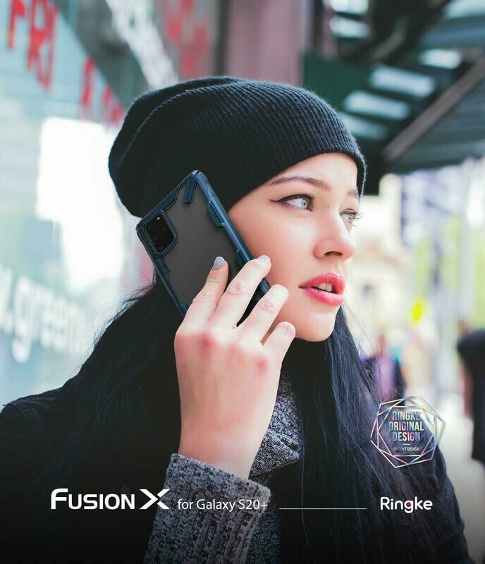 Fusion X for Galaxy S20+ Military-Grade Slim Protective Case - Space Blue