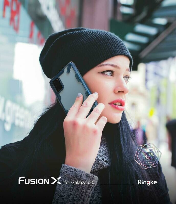 Fusion X for Galaxy S20 Military-Grade Slim Protective Case - Space Blue