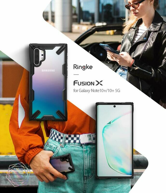 Fusion X for Galaxy Note 10+/10+ 5G Military-Grade Slim Protective Case - Black