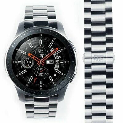 Premium Stainless Steel Band for Galaxy Watch 46mm Silver