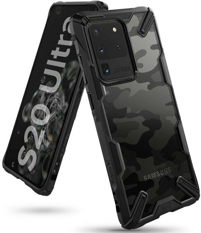 Fusion X Design for Galaxy S20 Ultra Military-Grade Slim Protective Case - Camo Black