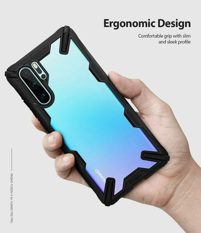 Fusion X for Huawei P30 Pro Military-Grade Slim Protective Case - Black