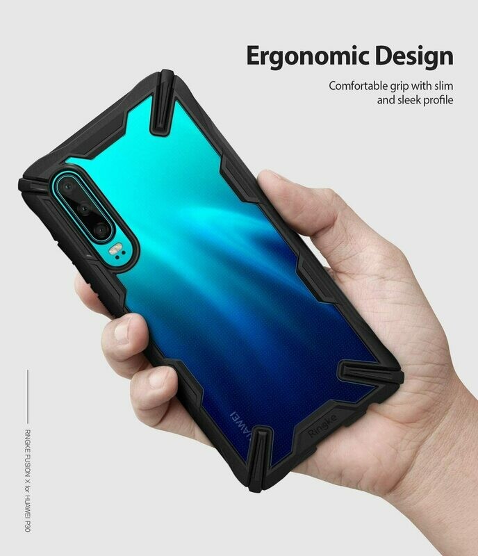 Fusion X for Huawei P30 Military-Grade Slim Protective Case - Black
