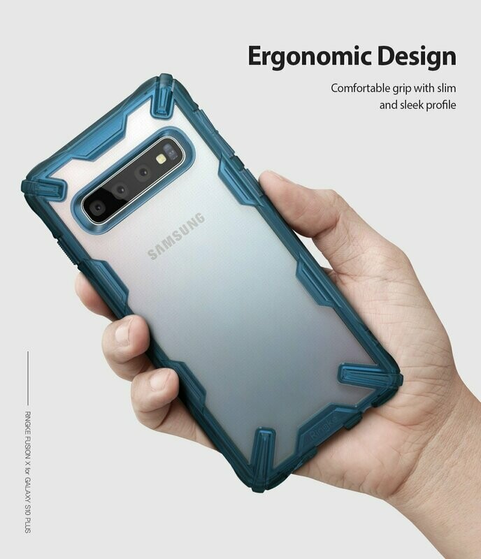 Fusion X for Galaxy S10+ Military-Grade Slim Protective Case - Space Blue