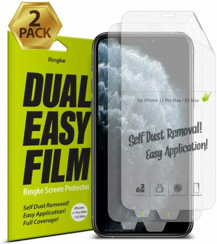 Dual Easy Film (2 Pack) Screen Protector for iPhone 11 Pro Max