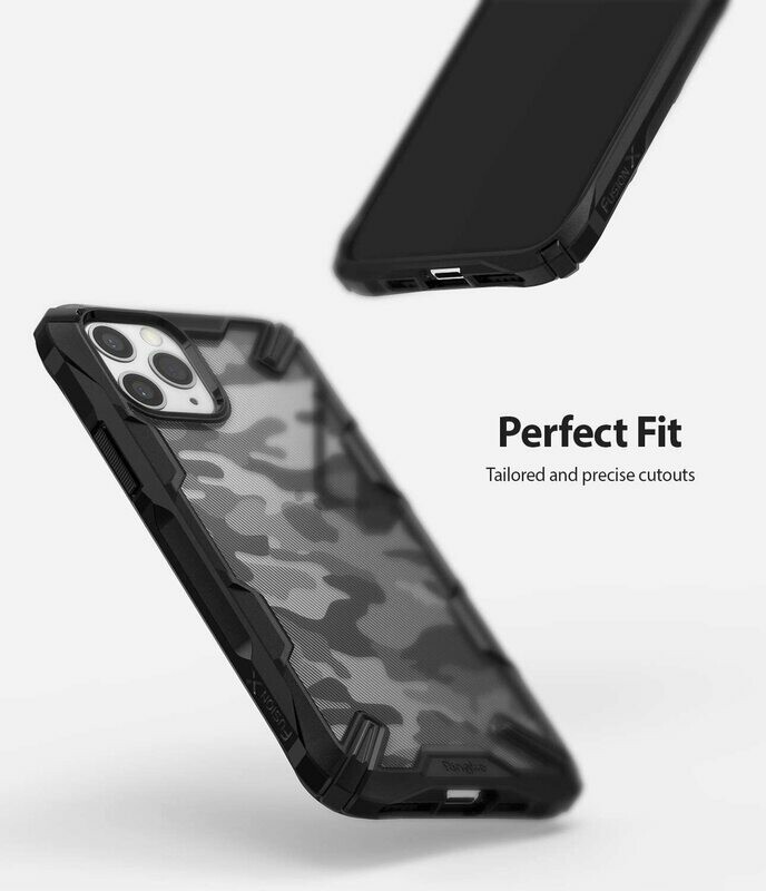 Fusion X Design for iPhone 11 Pro Max Military-Grade Case - Camo Black