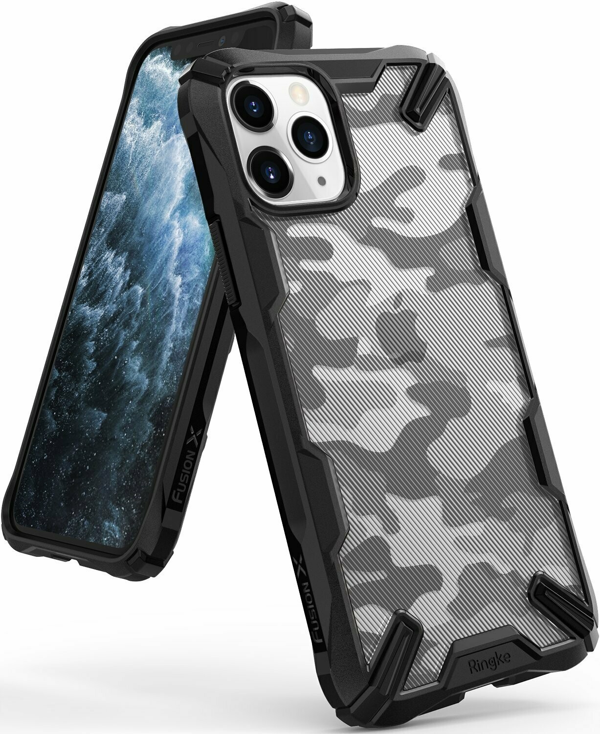 Fusion X Design for iPhone 11 Pro Military-Grade Case - Camo Black