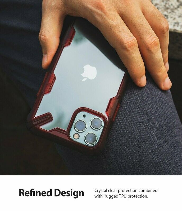 Fusion X for iPhone 11 Pro Military-Grade Slim Protective Case - Ruby Red