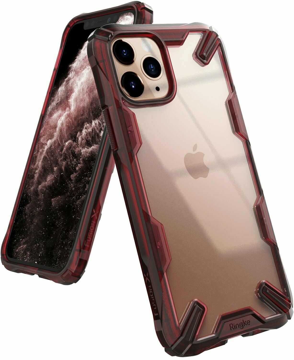 Fusion X for iPhone 11 Pro Military-Grade Slim Protective Case - Ruby Red