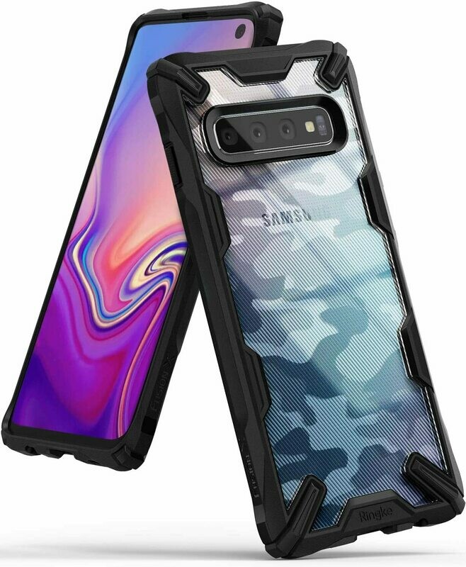 Fusion X Design for Galaxy S10 Military-Grade Slim Case - Camo Black