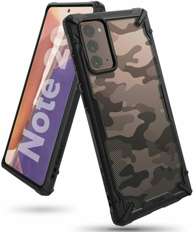 Fusion X Design for Galaxy Note 20 Military-Grade Slim Case - Camo Black