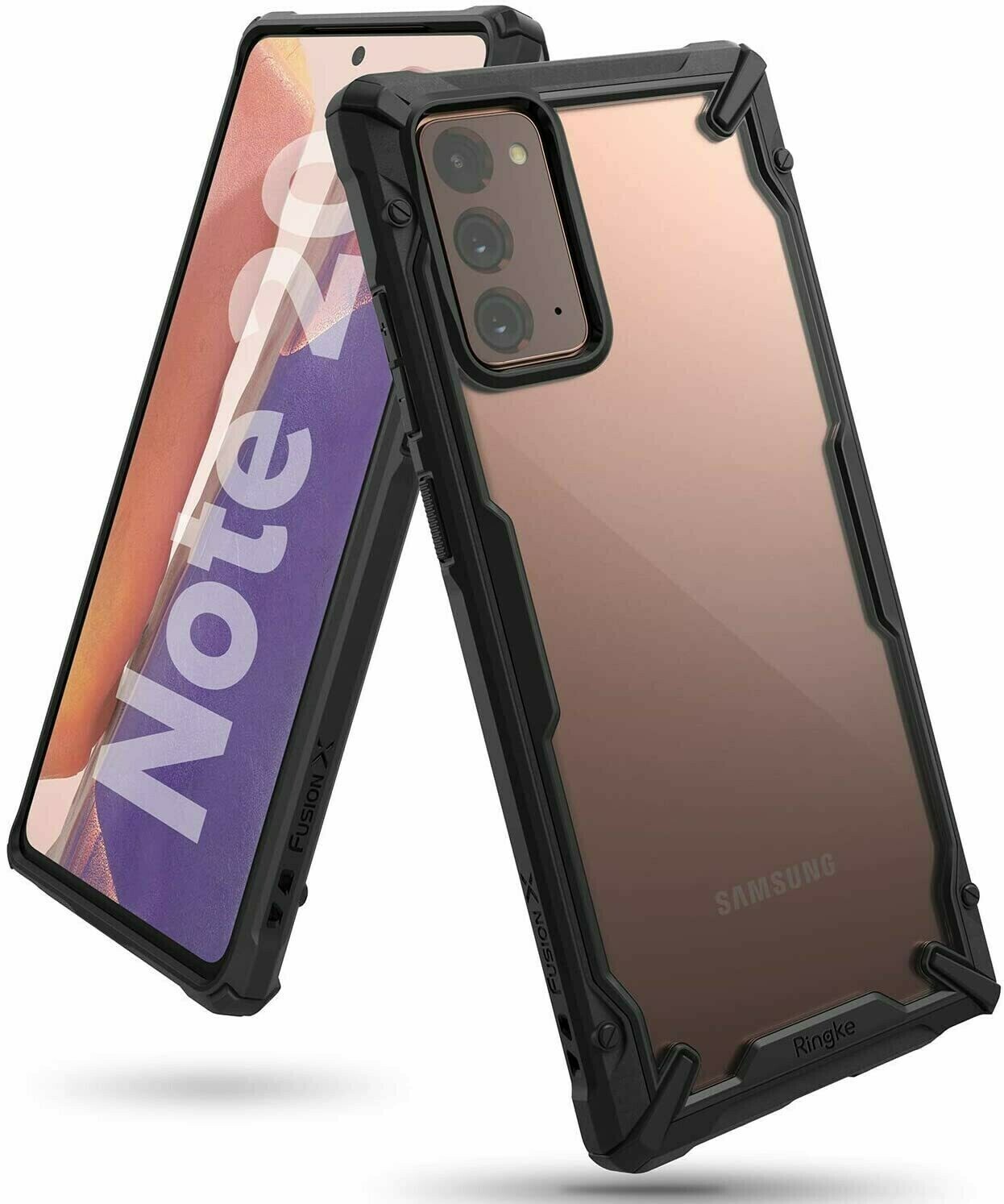 Fusion X for Galaxy Note 20 Military-Grade Slim Protective Case - Black