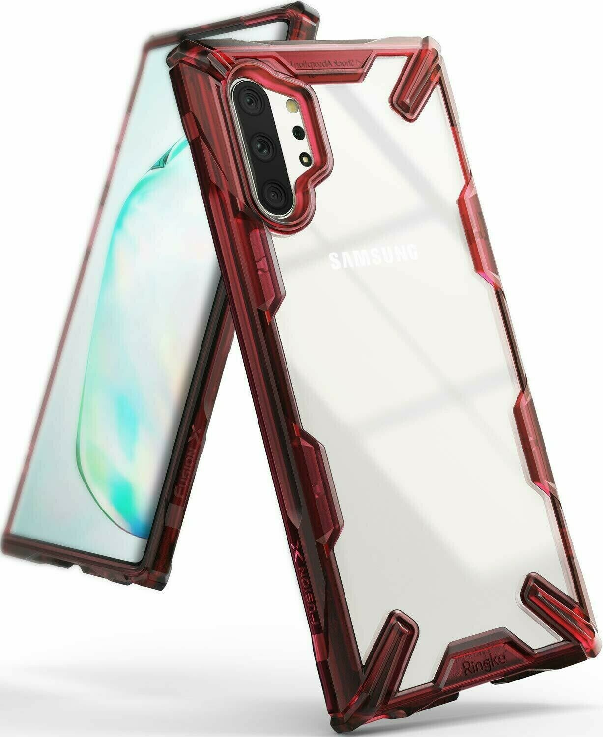 Fusion X for Galaxy Note 10+/10+ 5G Military-Grade Slim Protective Case - Ruby Red