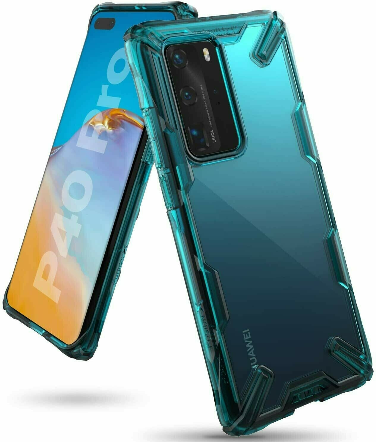 Fusion X for Huawei P40 Pro Military-Grade Slim Protective Case - Quartz Turquoise