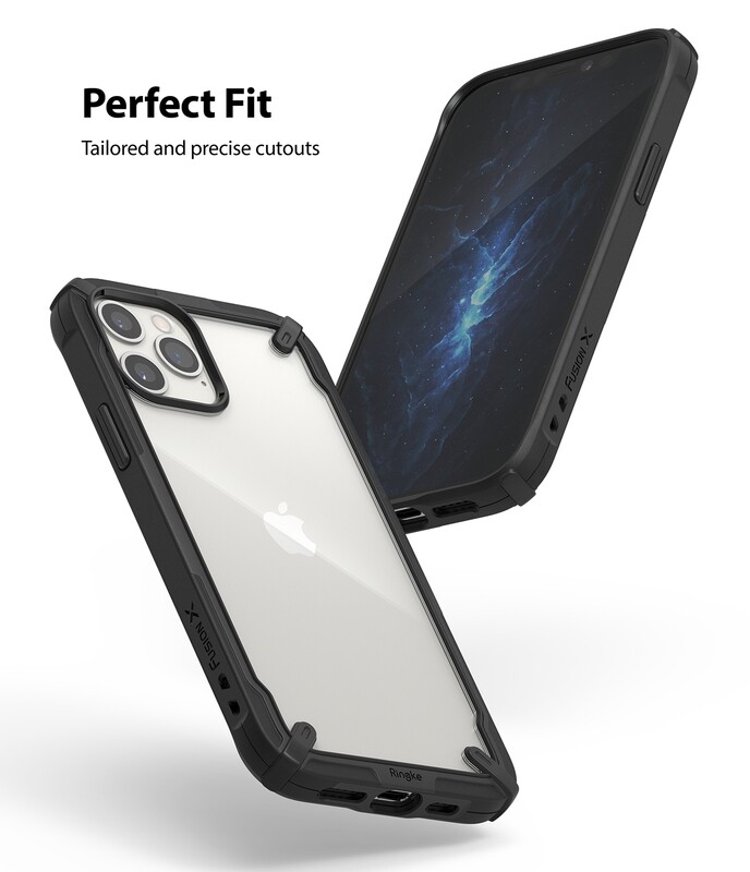Fusion X for iPhone 12 / 12 Pro Military-Grade Slim Protective Case - Black