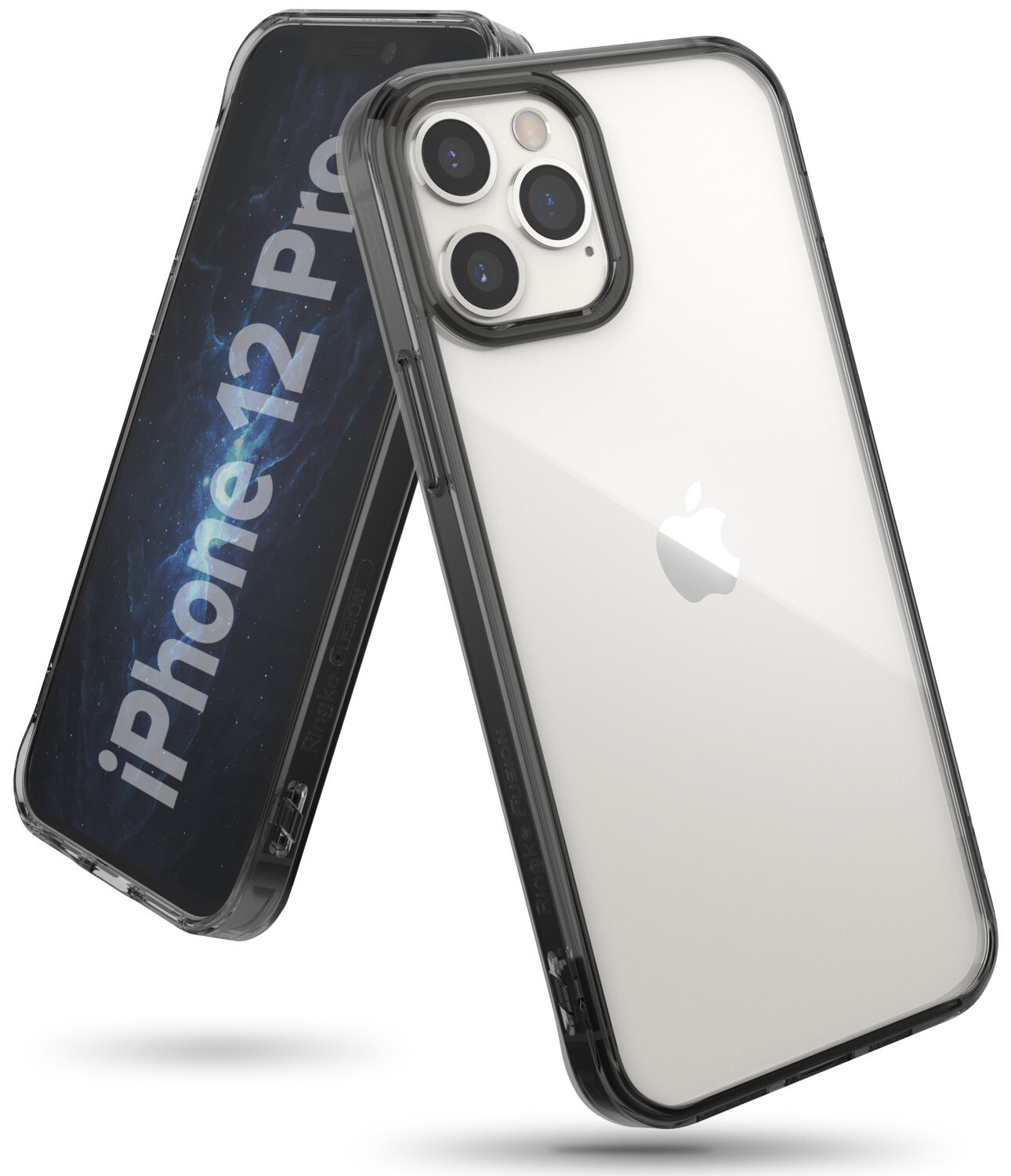 Fusion for iPhone 12 / 12 Pro Military-Grade Slim Protective Case - Smoke Black