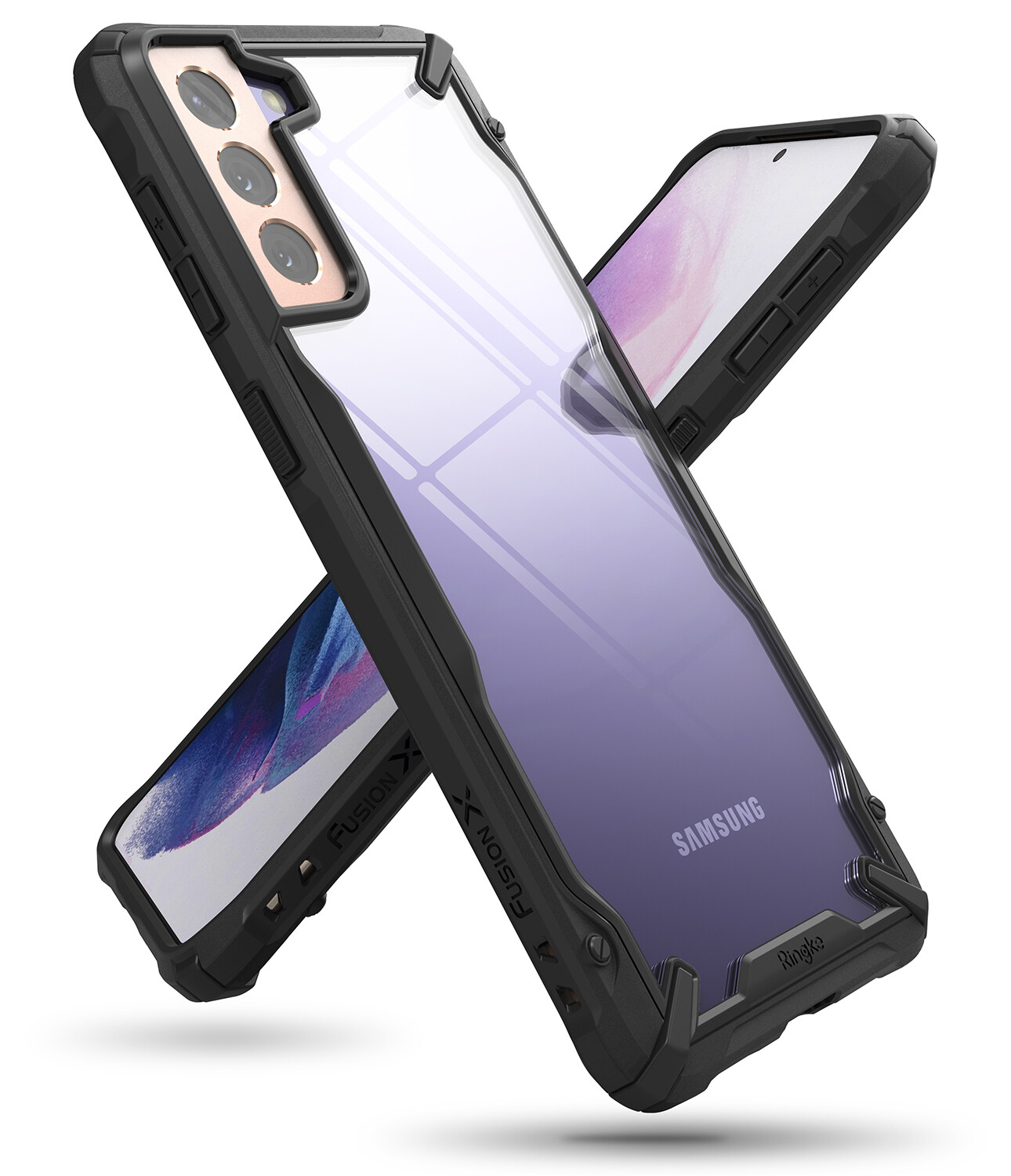 Fusion X for Galaxy S21 Military-Grade Slim Protective Case - Black