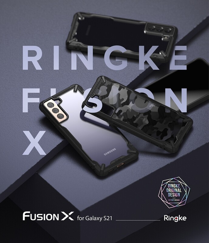 Fusion X Design for Galaxy S21 Military-Grade Slim Protective Case - Camo Black