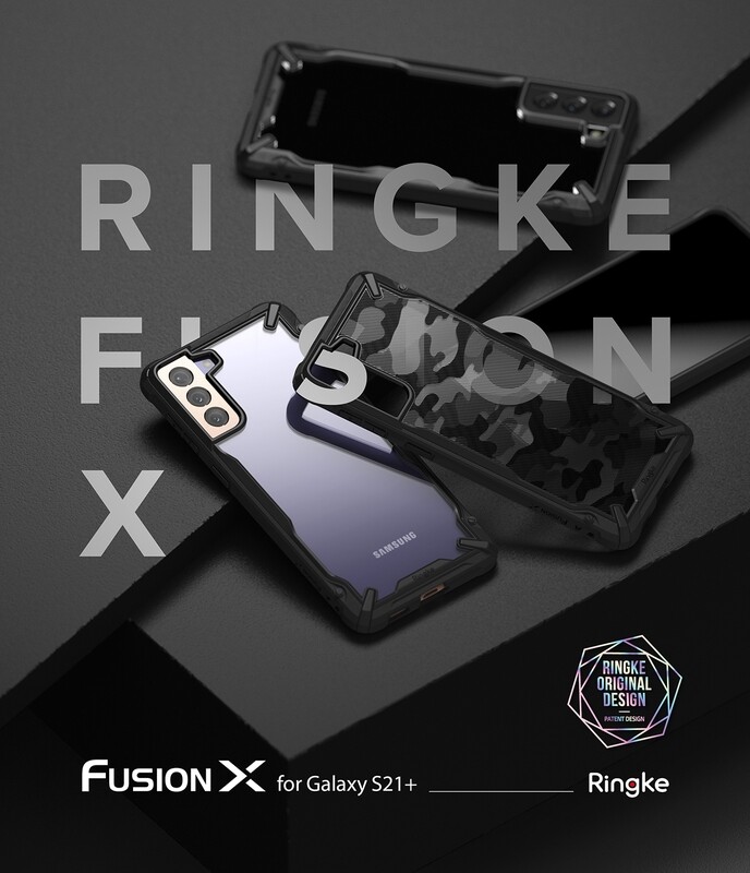 Fusion X for Galaxy S21+ Military-Grade Slim Protective Case - Black