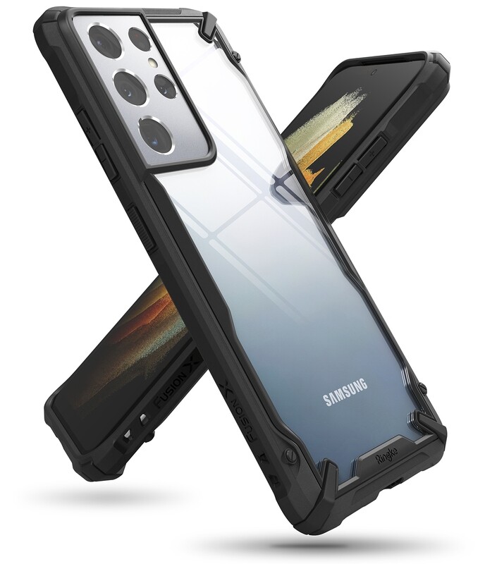 Fusion X for Galaxy S21 Ultra Military-Grade Slim Protective Case - Black