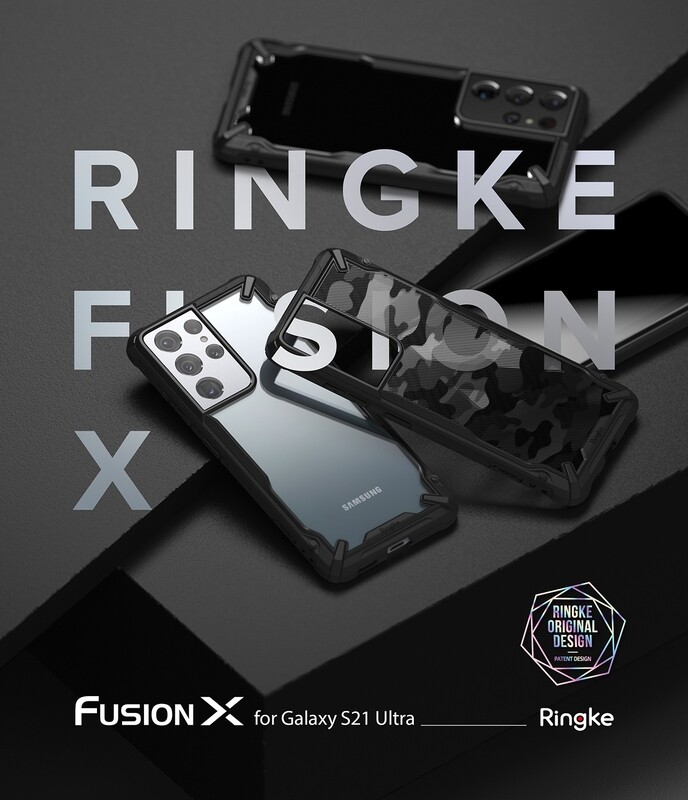 Fusion X Design for Galaxy S21 Ultra Military-Grade Slim Protective Case - Camo Black