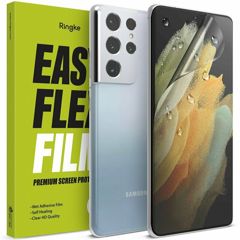 Easy Flex Film (2 Pack) Premium Screen Protector for Galaxy S21 Ultra