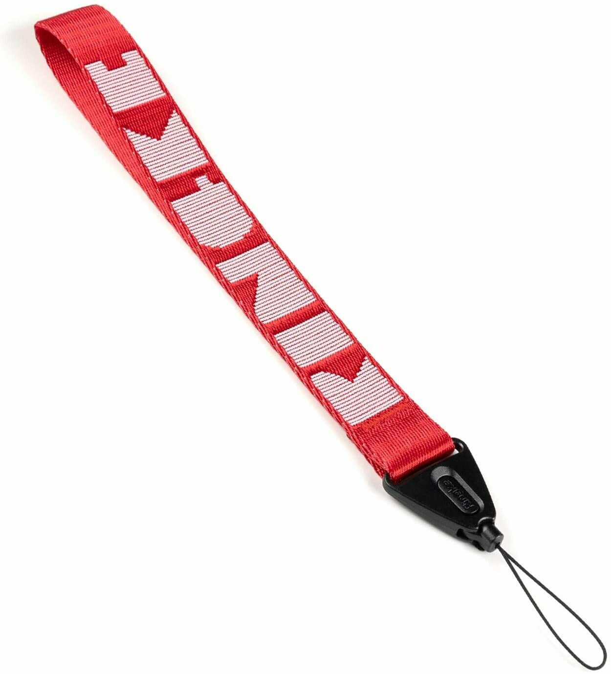 Anti-Drop Nylon Twill Mobile Phone Hand Strap with Polycarbonate Buckle - Red