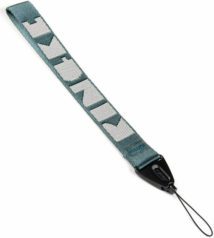 Anti-Drop Nylon Twill Mobile Phone Hand Strap with Polycarbonate Buckle - Peacock Green