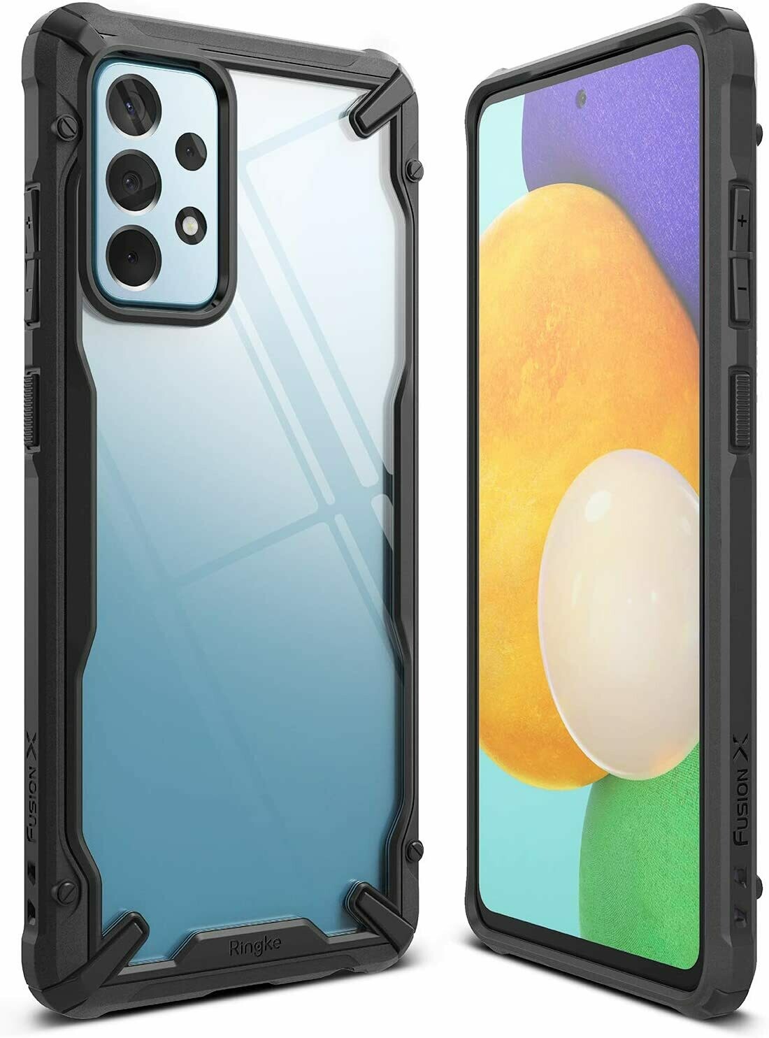 Fusion X for Galaxy A52 Military-Grade Slim Protective Case - Black
