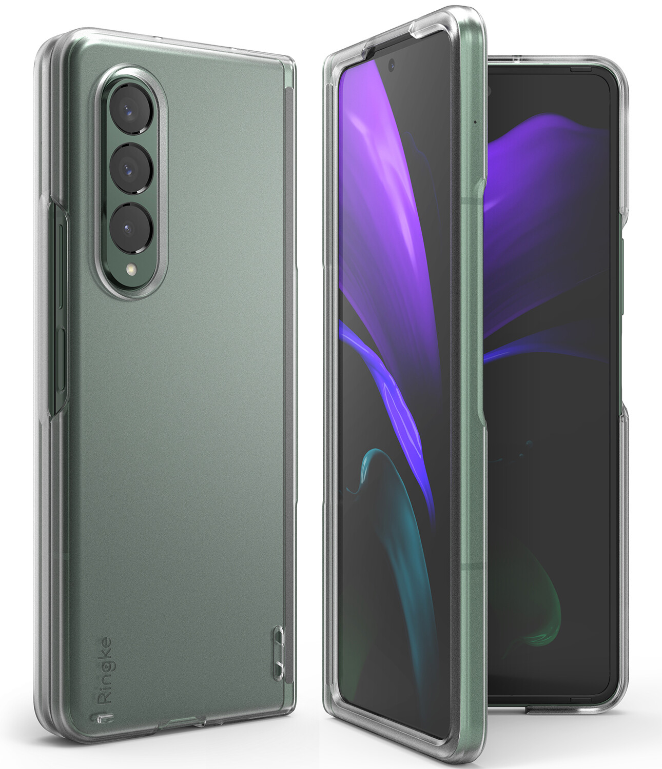 Slim Protective Case for Galaxy Z Fold3 - Matte Clear