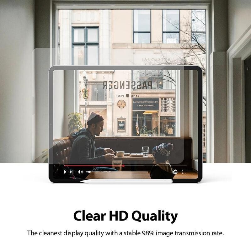 Invisible Defender Premium Full Coverage Tempered Glass Screen Protector for iPad Pro 12.9 inch