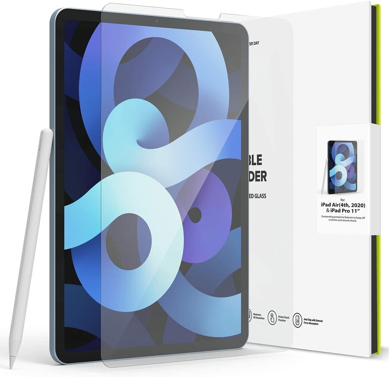 Invisible Defender Premium Full Coverage Tempered Glass Screen Protector for iPad Pro 11 inch