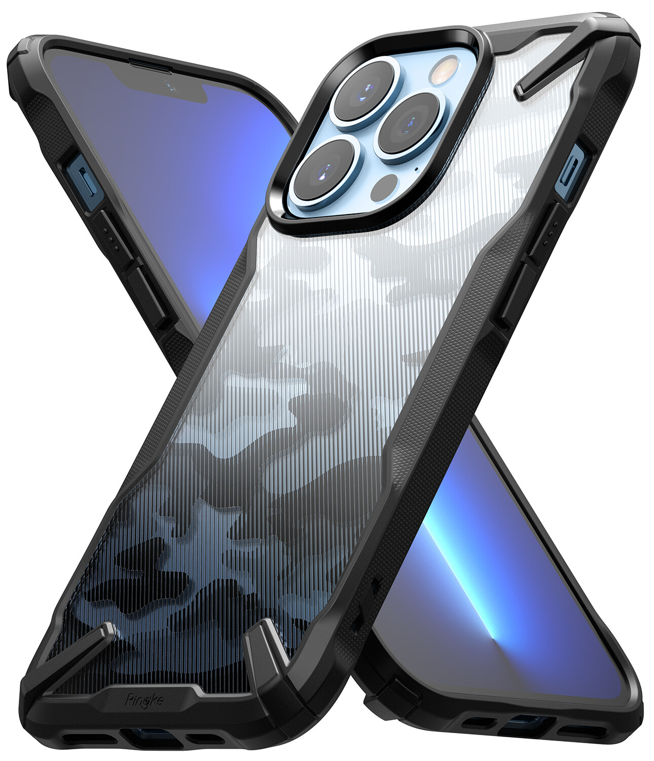 Fusion X for iPhone 13 Pro Max Military-Grade Slim Protective Case - Camo Black