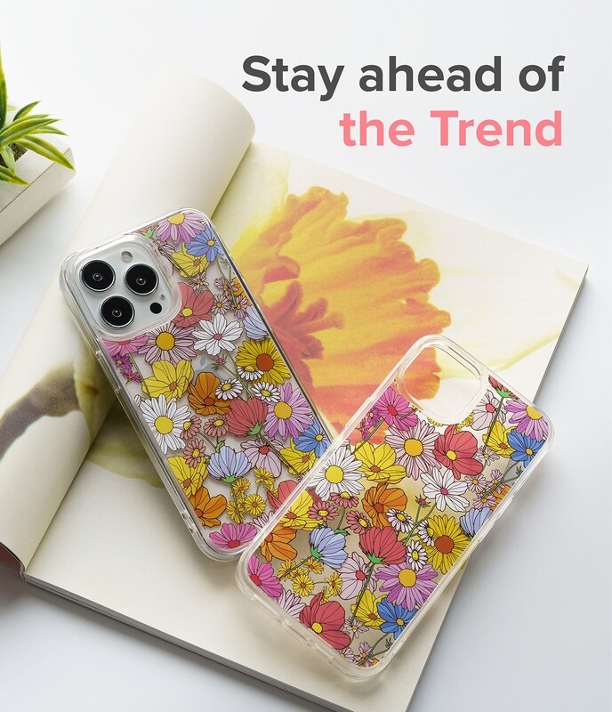 Fusion Design for iPhone 13 Pro Max Military-Grade Slim Protective Case - Vivid Flowers