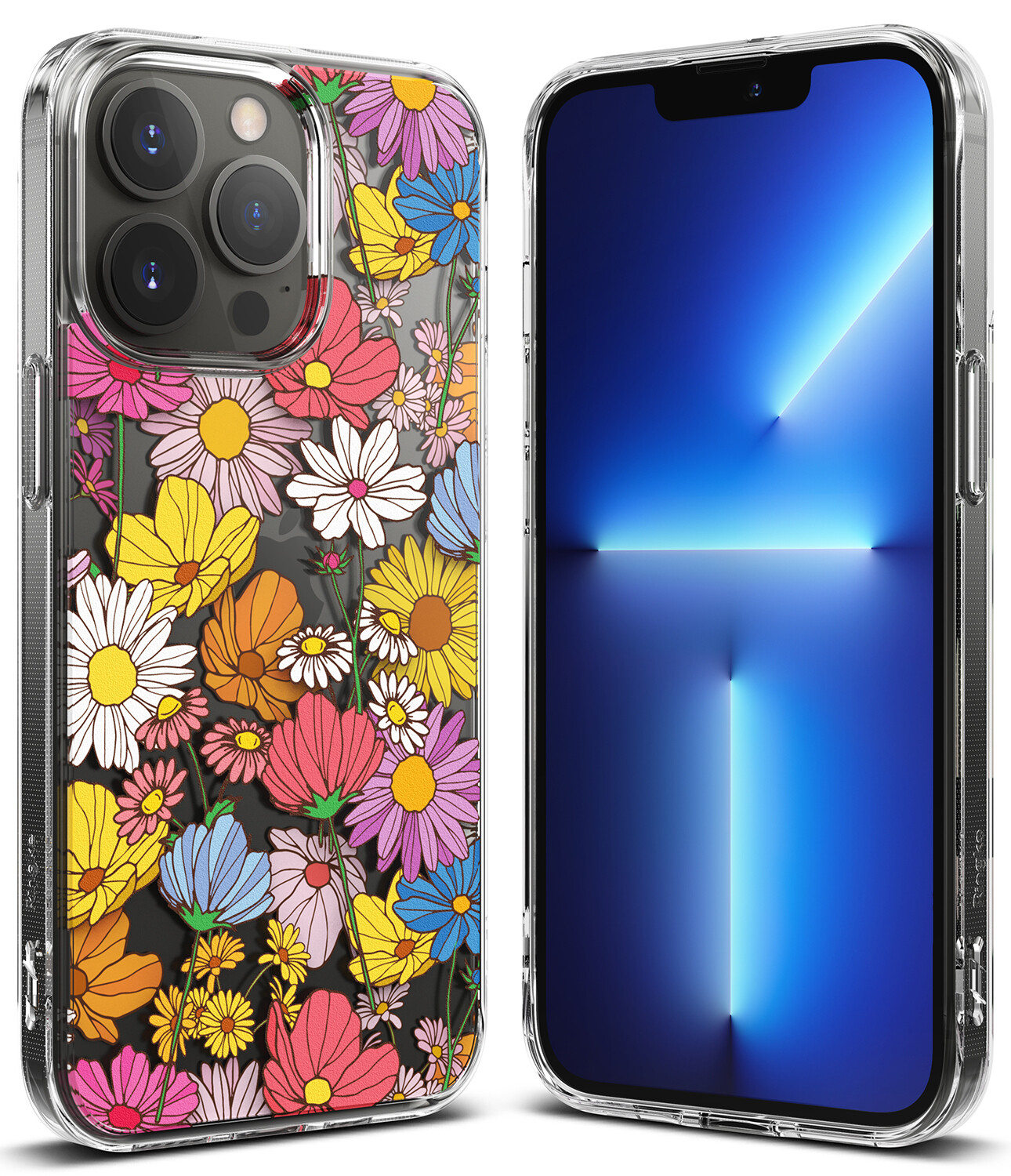 Fusion Design for iPhone 13 Pro Max Military-Grade Slim Protective Case - Vivid Flowers
