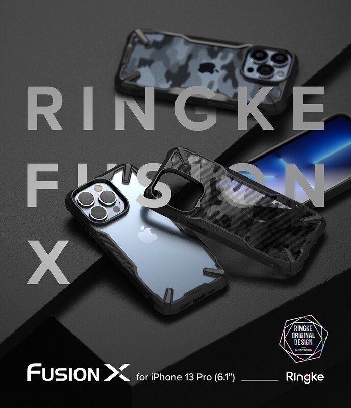 Fusion X for iPhone 13 Pro Military-Grade Slim Protective Case - Camo Black