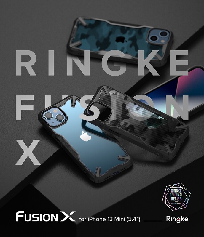 Fusion X for iPhone 13 Mini Military-Grade Slim Protective Case - Black