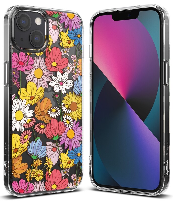 Fusion Design for iPhone 13 Military-Grade Slim Protective Case - Vivid Flowers