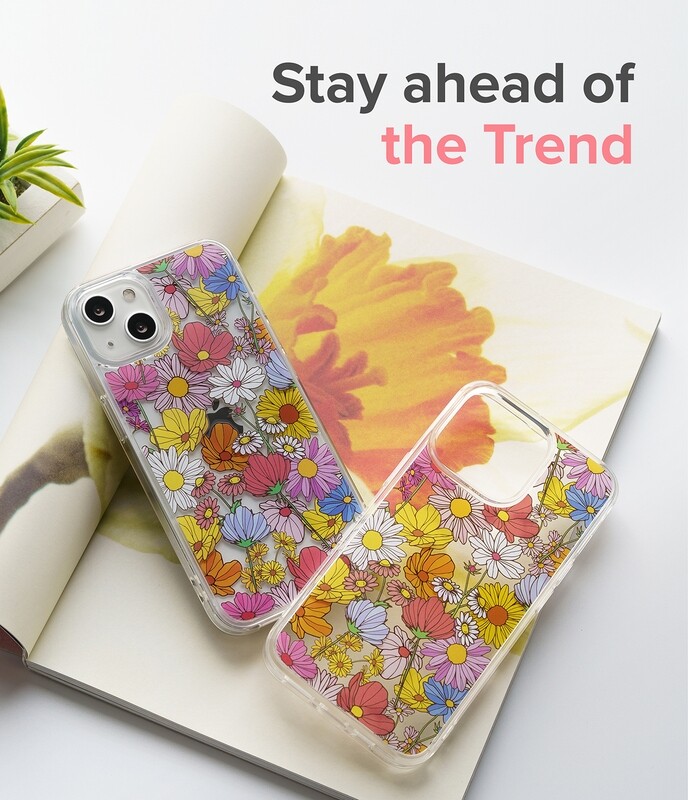 Fusion Design for iPhone 13 Military-Grade Slim Protective Case - Vivid Flowers