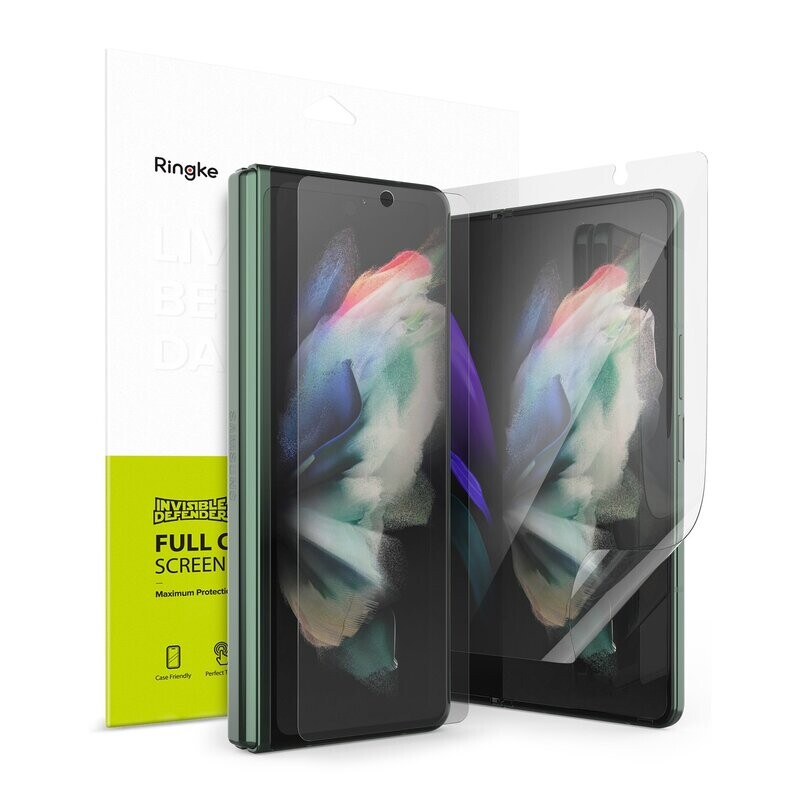 Invisible Defender Full Coverage Front &amp; Inner Screen Protector for Galaxy Z Fold3