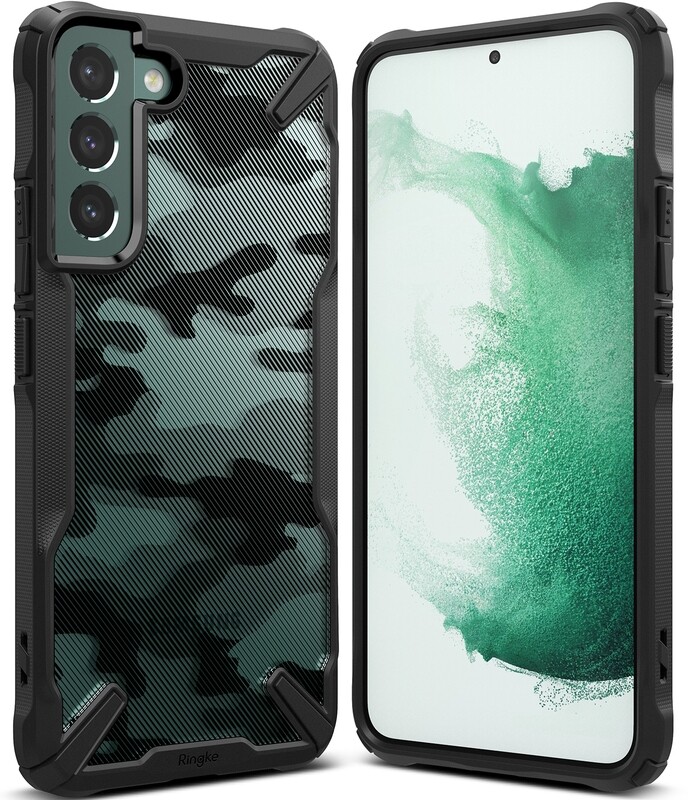 Fusion X for Galaxy S22 Plus Military-Grade Slim Protective Case - Camo Black