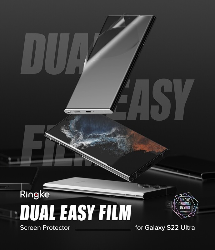 Dual Easy Film (2 Pack) Premium Screen Protector for Galaxy S22 Ultra