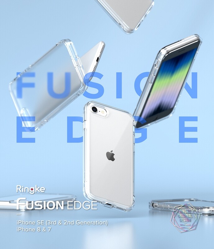 Fusion Edge for iPhone SE 3rd Gen (2022) Military-Grade Slim Case - Clear