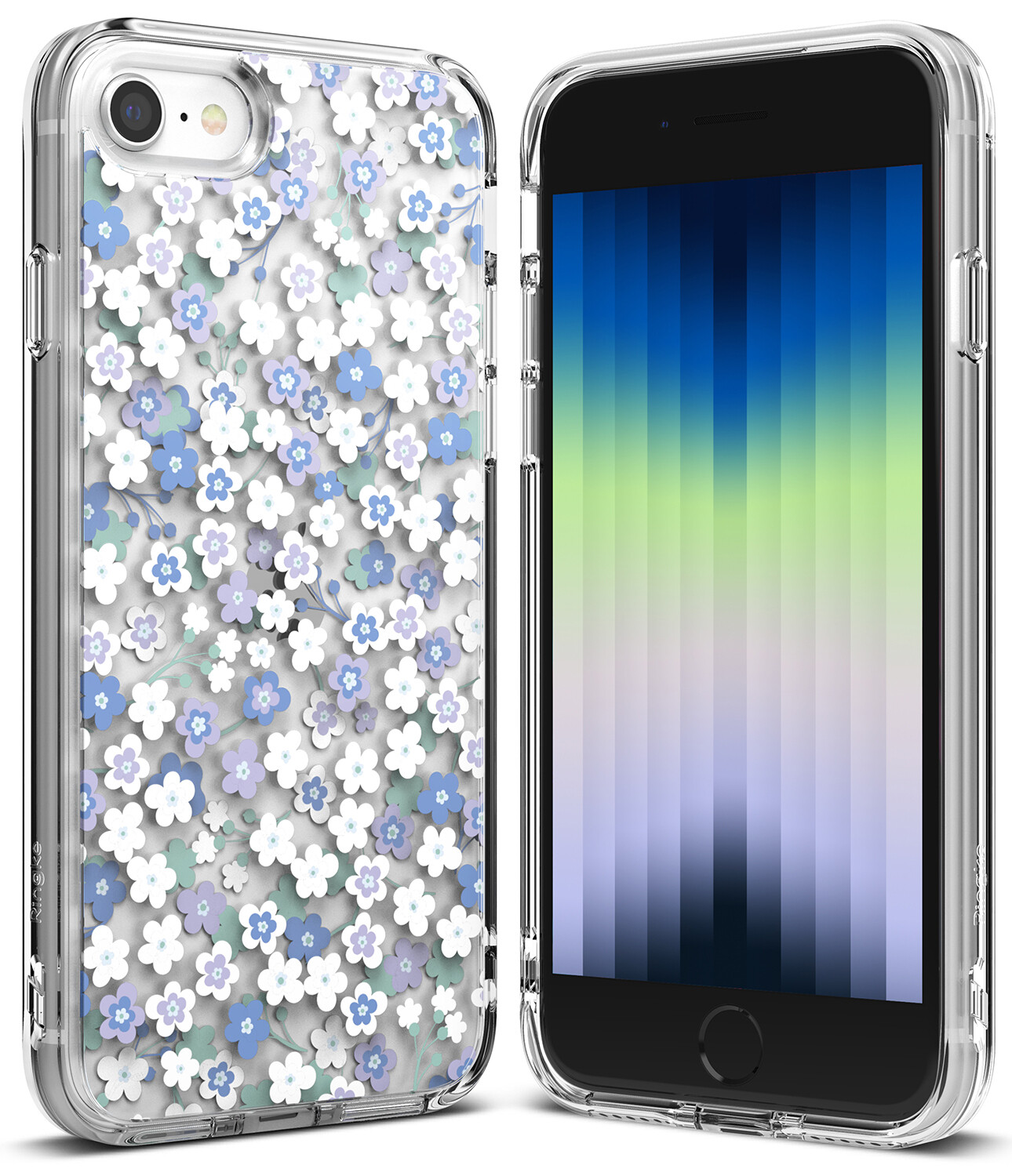 Fusion Edge Military-Grade Slim Case for iPhone SE 3rd Gen (2022) - Wild Flowers