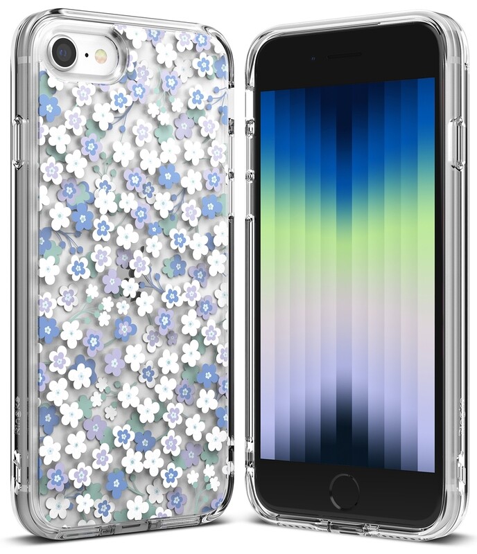 Fusion Edge Military-Grade Slim Case for iPhone SE 3rd Gen (2022) - Wild Flowers