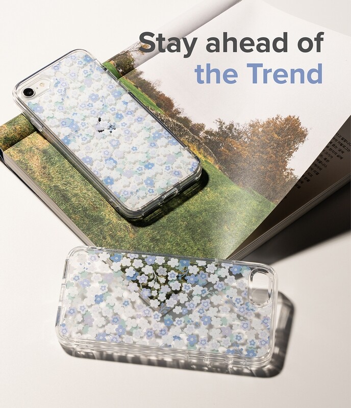 Fusion Edge Military-Grade Slim Case for iPhone SE 3rd Gen (2022) - Wild Flowers