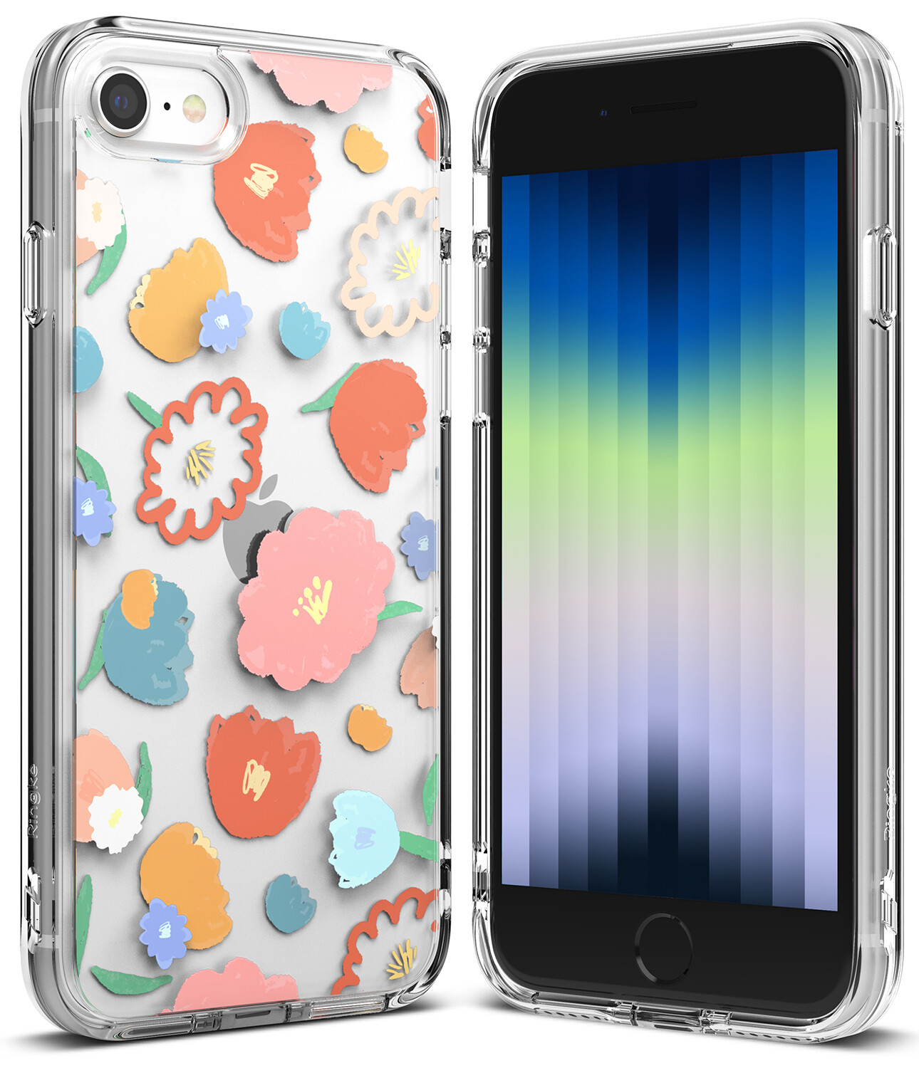 Fusion Edge Military-Grade Slim Case for iPhone SE 3rd Gen (2022) - Floral